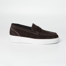 Tetri Ramonelli Model Gerçek Deri Erkek Kahverengi Loafer - Erkek Casual Ayakkabı