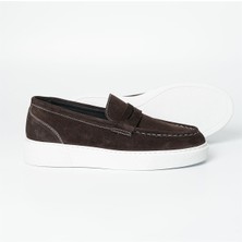 Tetri Ramonelli Model Gerçek Deri Erkek Kahverengi Loafer - Erkek Casual Ayakkabı