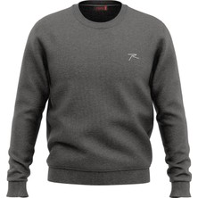 Raru Erkek Sweatshirt Audax Antrasit Melanj