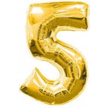 Folyo Balon Rakam 5 Altın 32INC Pk:1