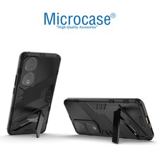 Microcase Honor 90 Matrix Serisi Armor Standlı Perfect Koruma Kılıf - Siyah AL3416