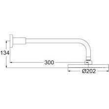 İdeal Standart Ideal Standard Sevajet Duvardan Tepe Duş Başl. 200 mm B9369AA