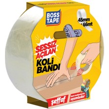 Boss Tape Sessiz Açılan Koli Bandı EN:45MM BOY:66MT