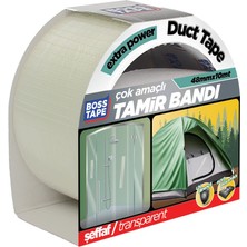 Boss Tape Şeffaf Duct Tape Tamir Bandı EN:48MM BOY:10MT