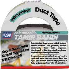 Boss Tape Şeffaf Duct Tape Tamir Bandı EN:48MM BOY:10MT