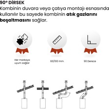 Sanica 60/100 mm 90° Dirsek Boru Yoğuşmalı