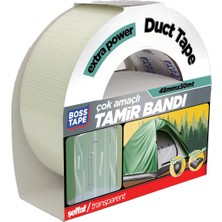 Boss Tape Şeffaf Duct Tape Tamir Bandı EN:48MM BOY:50MT