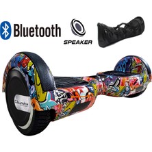 Citymate Elektrikli Kaykay Hoverboard Bluetooth Hoparlörlü 6.5 Inch Akıllı Dengeli - Çanta Hediye Grafiti Desenli
