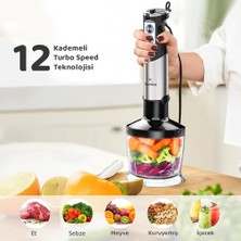 RossClean Multi Pro 6in1 1000W Blender Seti