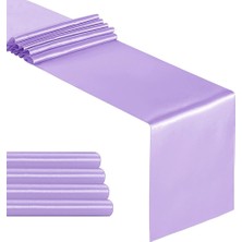 Gui xulian 5'Li Saten Masa Koşucu Paketi 12 X 108 Inç Uzun, Düğün Için Lavanta Masa Koşucuları, Doğum Günü Partileri, Ziyafet Süslemeleri (Yurt Dışından)
