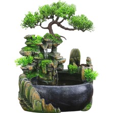 Gui xulian Ab Tak, Kapalı Simülasyon Reçine Döşeli Su Manzarası Feng Shui Su Çeşmesi Ev Masaüstü Dekorasyon El Sanatları (Yurt Dışından)