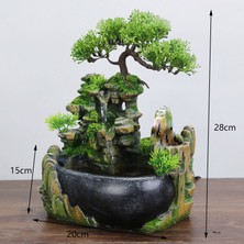 Gui xulian Ab Tak, Kapalı Simülasyon Reçine Döşeli Su Manzarası Feng Shui Su Çeşmesi Ev Masaüstü Dekorasyon El Sanatları (Yurt Dışından)
