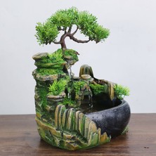 Gui xulian Ab Tak, Kapalı Simülasyon Reçine Döşeli Su Manzarası Feng Shui Su Çeşmesi Ev Masaüstü Dekorasyon El Sanatları (Yurt Dışından)