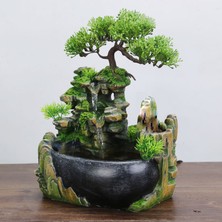 Gui xulian Ab Tak, Kapalı Simülasyon Reçine Döşeli Su Manzarası Feng Shui Su Çeşmesi Ev Masaüstü Dekorasyon El Sanatları (Yurt Dışından)