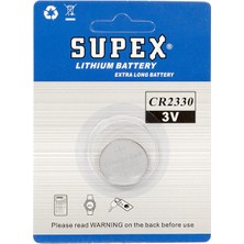 SUPEX CR2330 3 VOLT LİTYUM PİL (TEKLİ)