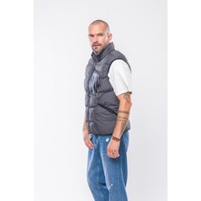 Kevin Erkek Şişme Yelek K209 Gri