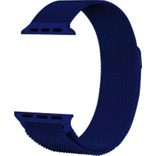Kny Apple Watch Ultra 2 Için Hasır Desenli Metal Kordon-Kayış