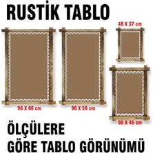 Tutkumuz E-Ticaret Kanvas Gece Sokak Işıklar LED Işıklı Rustik Tablo  96 x 66 cm