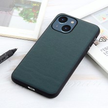 Forestl Digital Iphone 15 Plus Slim Fit Orijinal Inek Deri+Tpu Mobil Kapak Şok Geçirmez Telefon Vaka-Yeşil (Yurt Dışından)