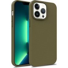 Forestl Digital Iphone 15 Pro Starry Sky Serisi Mat Telefon Kapağı Buğday Samanı+Tpu Çevre Dostu Geri Case-Dark Green (Yurt Dışından)