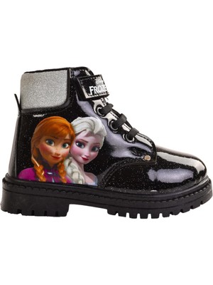 Frozen Kız Çocuk Elsa Siyah Spor Bot & Bootie