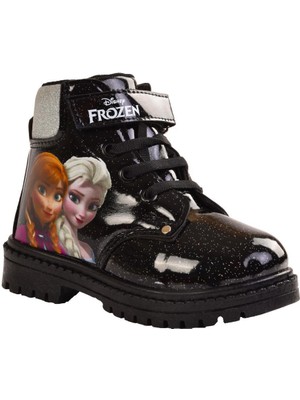 Frozen Kız Çocuk Elsa Siyah Spor Bot & Bootie