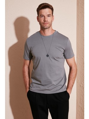 Buratti Pamuklu Regular Fit Bisiklet Yaka Basic T Shirt Erkek T Shirt 59020201