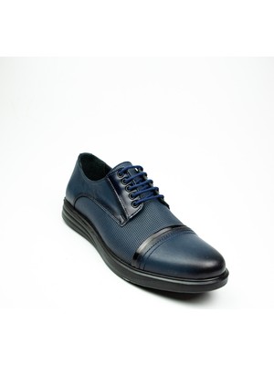 Nobel 1053 Lacivert Deri Erkek Klasik Ayakkabı