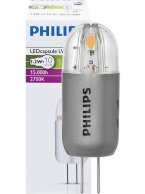 Philips CorePro LedCapsule 1.2W/10W G4 Sarı Işık (12V)