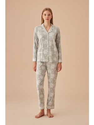 Suwen Griss Maskülen Pijama Takımı