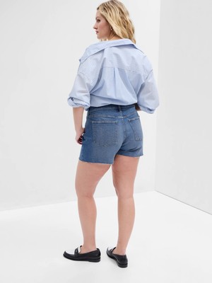 Gap Mid Rise Distressed Washwell™ Jean Şort