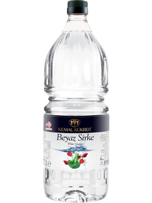 Kemal Kükrer 2 lt Beyaz Sirke - Türkiye'de Üretilmiştir, Aromasız, Doğal Hijyen ve Temizlik Ürünü