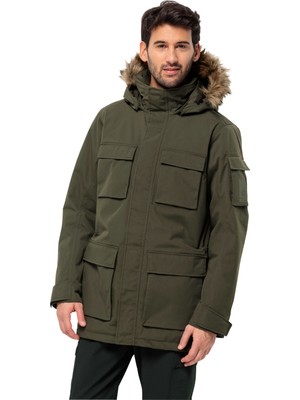 Jack Wolfskin Glacier Canyon Haki Erkek Outdoor Ceketi 1107674-4341
