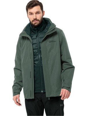 Jack Wolfskin Luntal 3In1 Erkek Yeşil Mont 1116251-4311