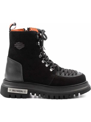 Harley Davidson Black Leather Kadın Bot & Bootie HD0777064302