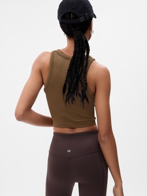 Gap Gapfit Seamless Fitilli Cropped Halter Yaka Atlet