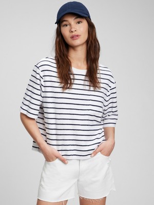 Gap Yumuşak Dokulu Crop T-Shirt