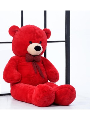 Sole Oyuncak 80 cm Papyonlu Peluş Ayıcık- Ithal Kumaş - Premium Koleksiyon Hediyelik Ayı (% 100 Yerli)