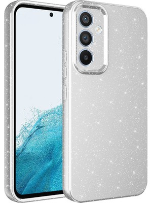 Apsuwa Samsung Galaxy A54 Kılıf Koton Simli Silikon + Ekran Koruyucu
