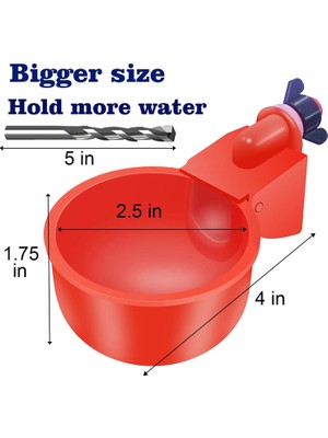 Gui xulian 16 Paket Otomatik Tavuk Suluk Bardak Kümes Hayvanları Suluklar Kümes Hayvanları Su Besleyici Tavuk Su Bardaklar Matkap Ucu Ile (Yurt Dışından)