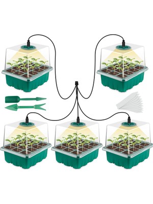Gui xulian Tohum Tepsisi Seti, Bitki Çimlenme Seti Sera Yetiştirme Için Nem Kubbeli Ve Tabanlı Tohum Seti (Yurt Dışından)