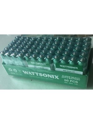 Wattsonıx R03 Aaa Ince Kalem Pil (60LI Paket Kumanda Pili)