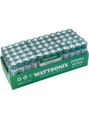 Wattsonıx R03 Aaa Ince Kalem Pil (60LI Paket Kumanda Pili)