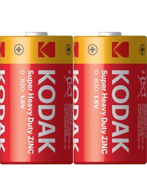 Kodak Super Heavy Duty D Boy (R20) Pil (2li Paket)