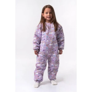 23504 Kız Bebek Unicorn Desenli Mor Uyku Tulumu
