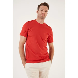 Pamuklu Regular Fit Bisiklet Yaka Basic T Shirt Erkek T Shirt 59020201