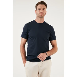 Pamuklu Regular Fit Bisiklet Yaka Basic T Shirt Erkek T Shirt 59020201