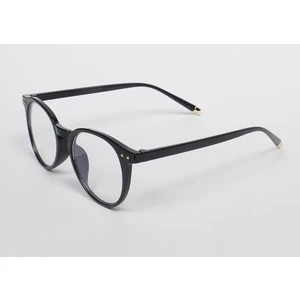 Siyah Yuvarlak Mavi Işık Korumalı Gözlük