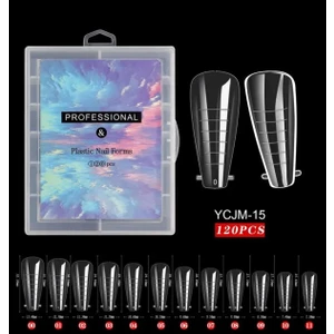 Ellea Nail 120' li Coffin Poly Gel Tips Kalıp Form