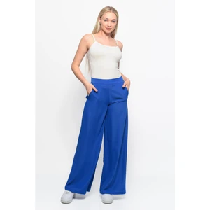 Klasik Bol Paça Cesika Pantolon Saks